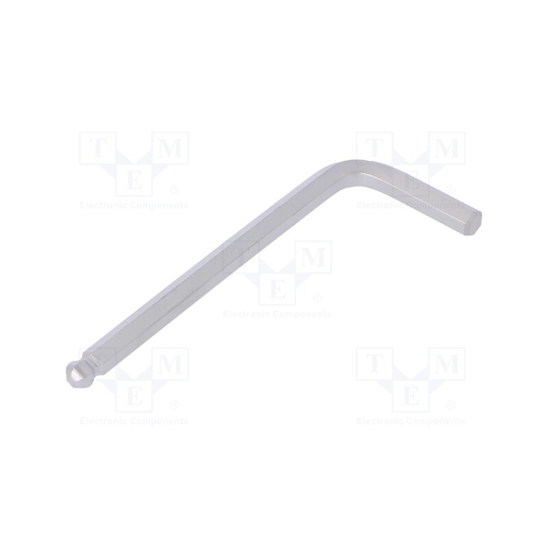 1 pcs x WIHA - 40406 - Wrench, hex key,spherical, HEX 5mm, Overall len: 83mm