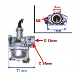 Carburetor, choke, cable, tap, quad atv chopper 110