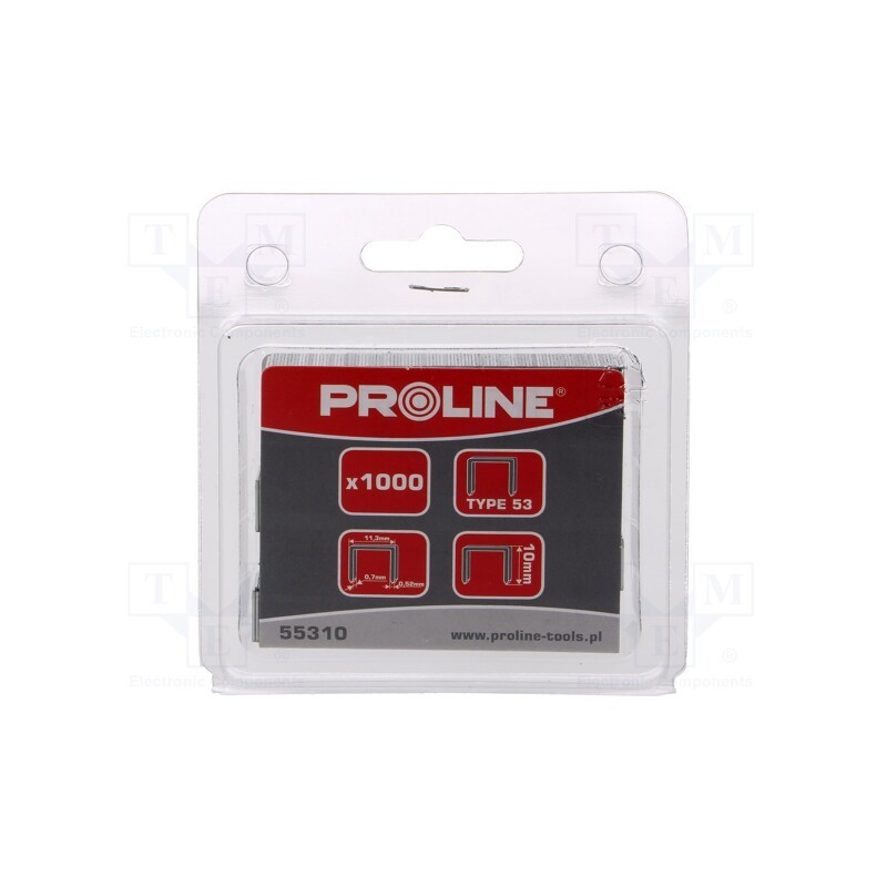 1 pcg x PROLINE - 55310 - Staples, Width: 11.3mm, L: 10mm, 1000pcs.