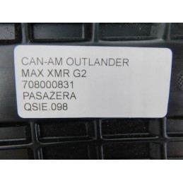 Seat sofa can am outlnader max xmr g2 passenger 708000831