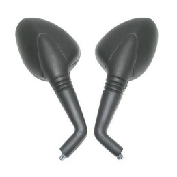 Mirrors for scooter, motorcycle, quad, atv, large, oval, 8 mm