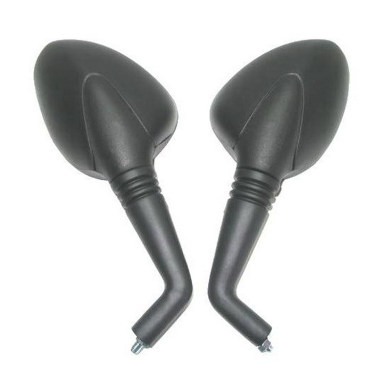 Mirrors for scooter, motorcycle, quad, atv, large, oval, 8 mm
