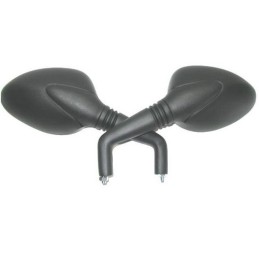 Mirrors for scooter, motorcycle, quad, atv, large, oval, 8 mm