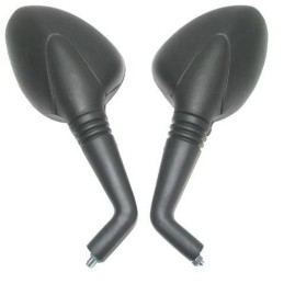 Mirrors for scooter, motorcycle, quad, atv, large, oval, 8 mm