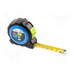 1 pcs x Hu00d6GERT TECHNIK - HT4M409 - Measuring tape, L: 3m, Width: 16mm, Class: II