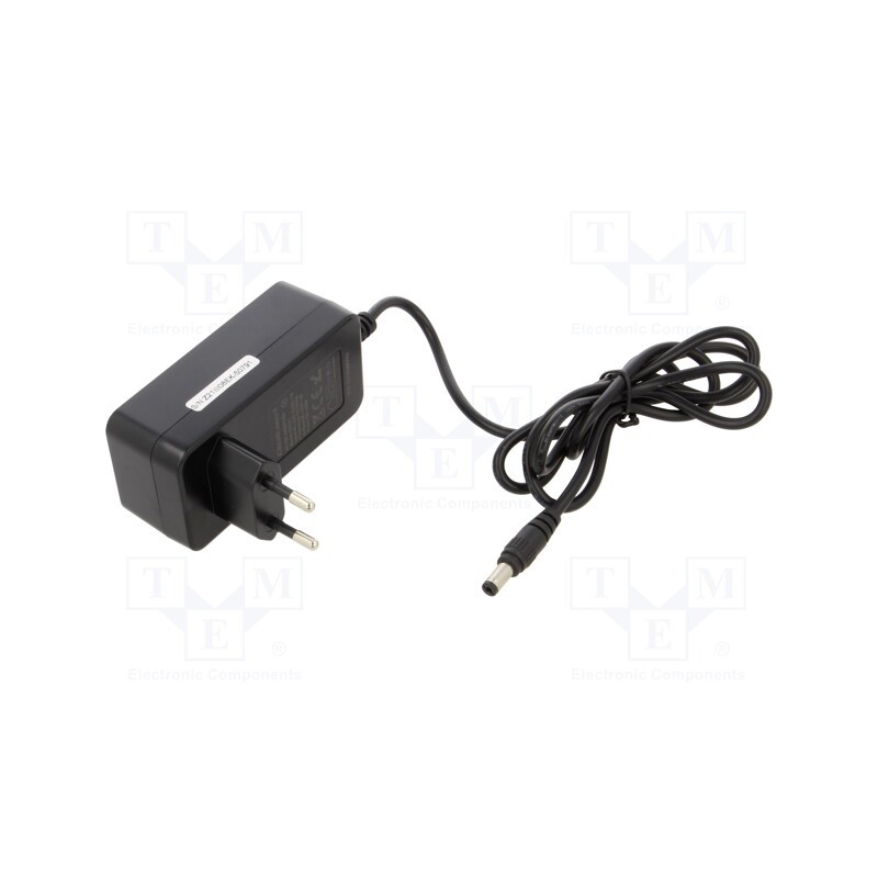 1 pcs x QOLTEC - 50791 - Power supply: switched-mode, plug, 15VDC, 3A, 45W, Plug: straight