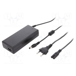 1 pcs x QOLTEC - 51107 - Power supply: switched-mode, 12VDC, 6A, Out: 5,5/2,5, 72W, desktop