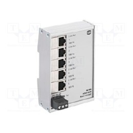 1 pcs x HARTING - 24024050000 - Switch Ethernet, unmanaged, Number of ports: 5, 9÷60VDC, RJ45