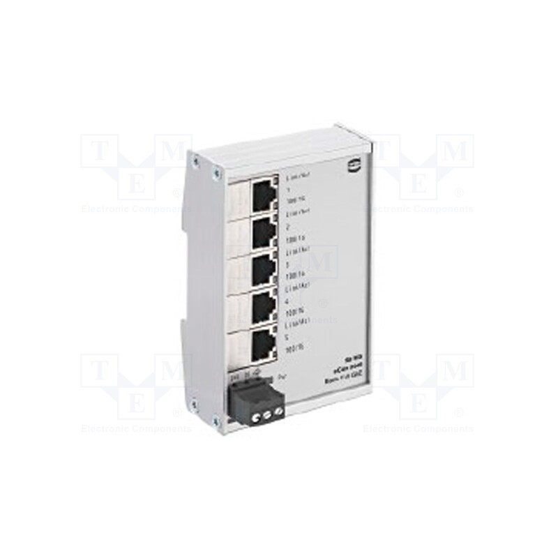 1 pcs x HARTING - 24024050000 - Switch Ethernet, unmanaged, Number of ports: 5, 9÷60VDC, RJ45