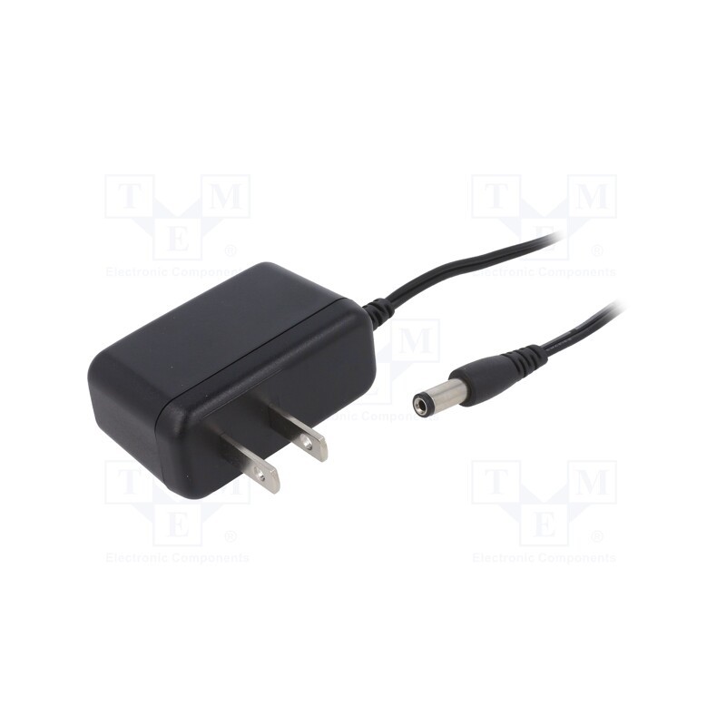 1 pcs x XP POWER - VEL05US050-US-JA - Power supply: switched-mode, plug, 5VDC, 1A, 5W, Out: 5,5/2,1, 75%