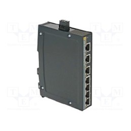 1 pcs x HARTING - 24034070010 - Switch Ethernet, unmanaged, Number of ports: 7, 9÷60VDC, RJ45