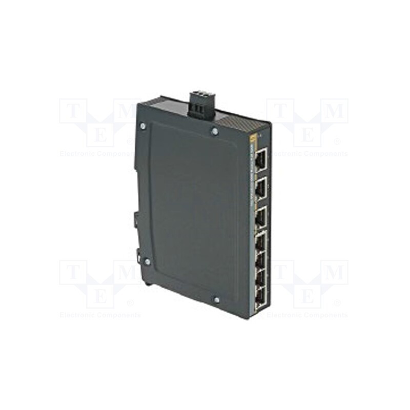 1 pcs x HARTING - 24034070010 - Switch Ethernet, unmanaged, Number of ports: 7, 9÷60VDC, RJ45