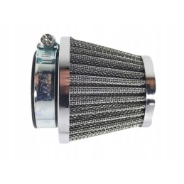 Chrome conical air filter 42 mm