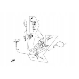 Rear brake cable cf moto 500 x5 9010 080230