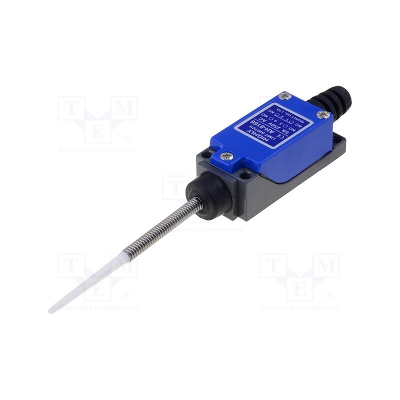 1 pcs x HIGHLY ELECTRIC - AH8166 - Limit switch, spring, total length 60mm, NO + NC, 5A, max.250VAC