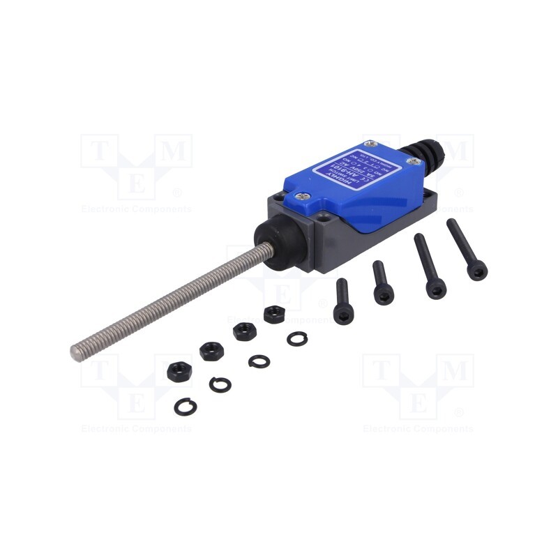 1 pcs x HIGHLY ELECTRIC - AH9101 - Limit switch, spring, total length 80mm, NO + NC, 5A, max.250VAC