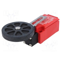 1 pcs x HIGHLY ELECTRIC - ED-1-1-27 - Limit switch, adjustable lever R 31-65mm, rubber rollerØ50mm
