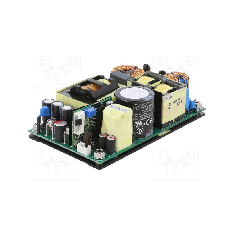 1 pcs x CINCON - CFM500S240 - Power supply: switched-mode, open, 500W, 80÷264VAC, 24VDC, 15.83A