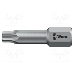 1 pcs x WERA - 5066310001 - Screwdriver bit, Torx®, TX20, Overall len: 25mm, TORSION