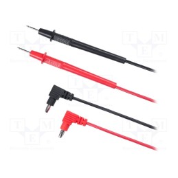 1 set x UNI-T - UT830 - Test leads, Umax: 1kV, Imax: 10A, 930mm, black,red, 2pcs.