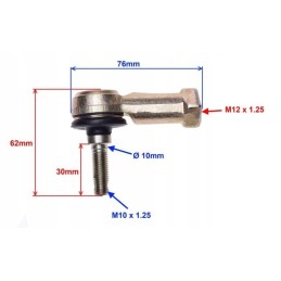 Right rod end quad atv 50 110 150 200