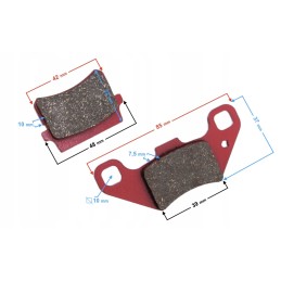 Front brake pads atv 150 250 bashan