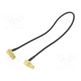 1 pcs x ONTECK - SMA-12-0.3 - Cable, 50Ω, 0.3m, RP-SMA female,SMA plug, black, angled