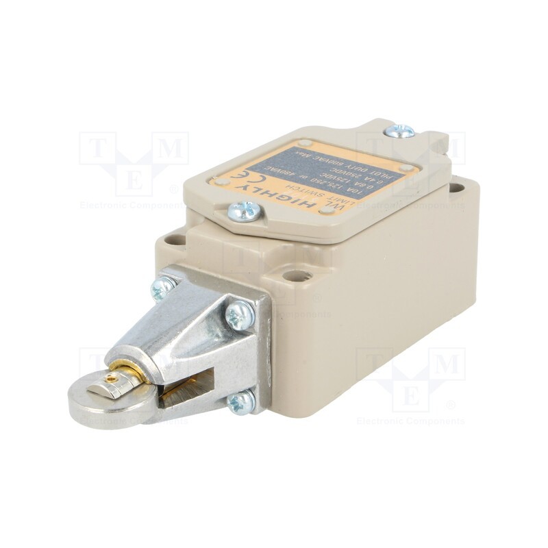 1 pcs x HIGHLY ELECTRIC - WL-5102 - Limit switch, metal roller Ø17mm, NO + NC, 10A, max.250VAC, M20