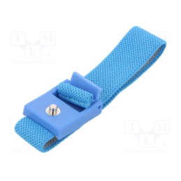 1 pcs x ANTISTAT - 066-0008 - Wristband, ESD, Features: antialergic, blue, 1kΩ