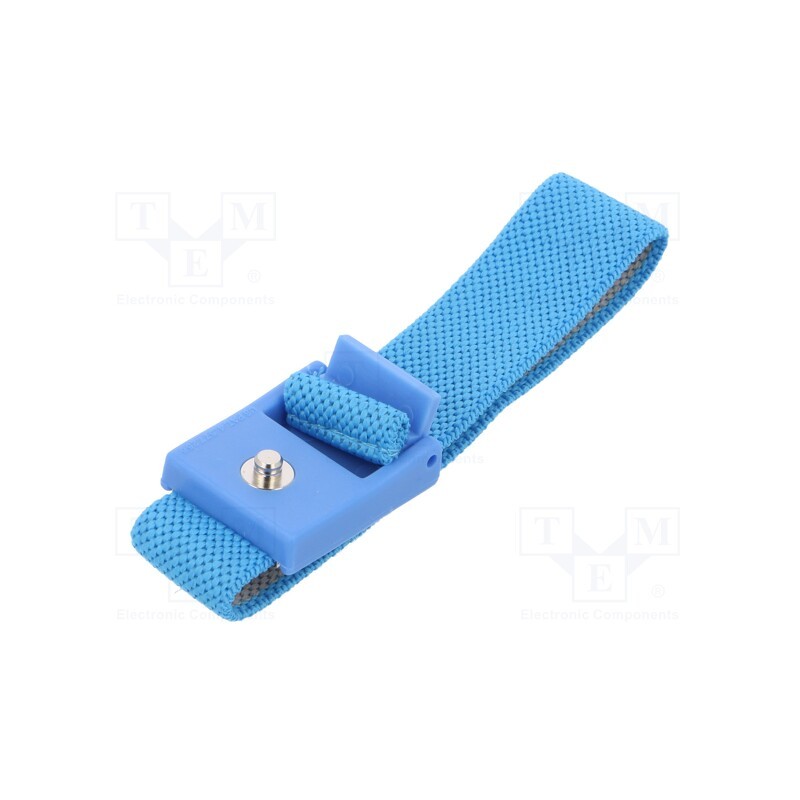 1 pcs x ANTISTAT - 066-0008 - Wristband, ESD, Features: antialergic, blue, 1kΩ