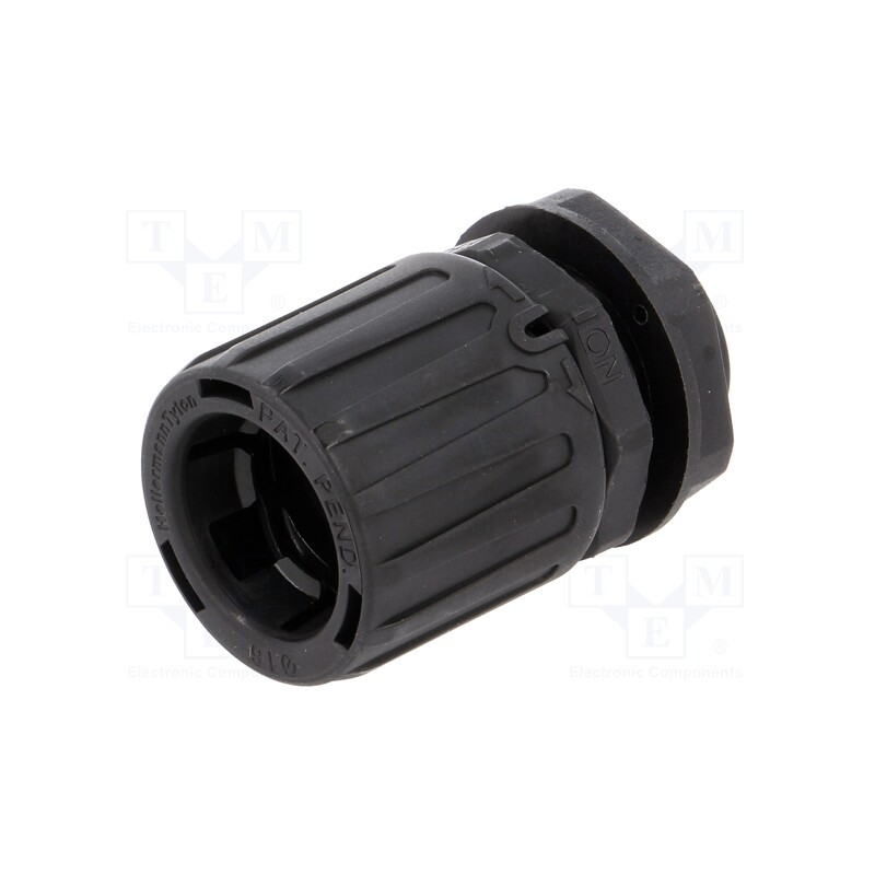 1 pcs x HELLERMANNTYTON - 166-21003 - Straight terminal connector, Thread: metric,outside, polyamide