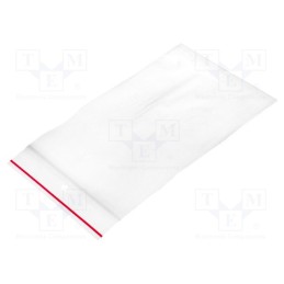 5 pcg x PLAST - PL.TOR100X150 - Self-seal bag, L: 150mm, Width: 100mm, Thick: 40um, polyetylene