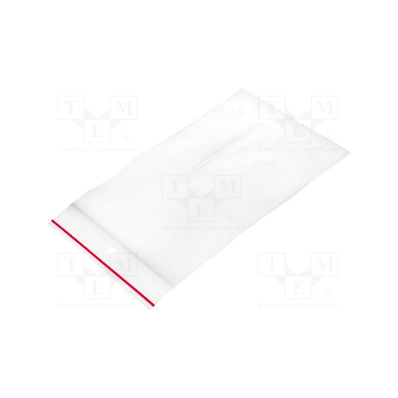5 pcg x PLAST - PL.TOR100X150 - Self-seal bag, L: 150mm, Width: 100mm, Thick: 40um, polyetylene