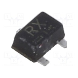 25 pcs x ROHM SEMICONDUCTOR - RU1C001ZPTL - Transistor: P-MOSFET, unipolar, -20V, -100mA, Idm: -0.4A, 200mW