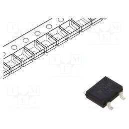 1 pcs x DIODES INCORPORATED - DF1510S-T - Bridge rectifier: single-phase, Urmax: 1kV, If: 1.5A, Ifsm: 50A, DFS