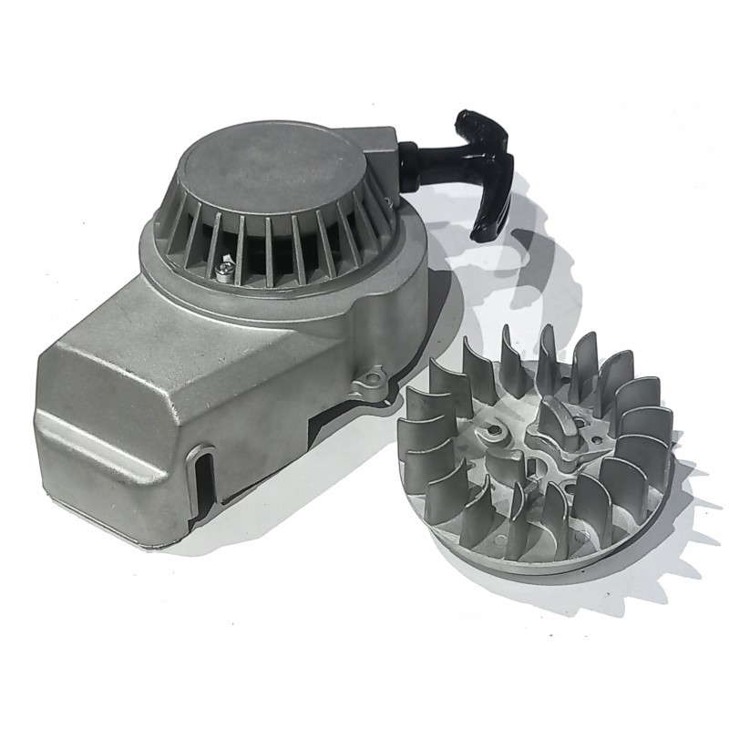 Jerk magneto starter mini pocket cross quad mini bike aluminum zebat