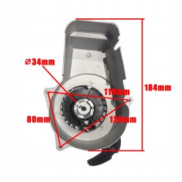 Jerk magneto starter mini pocket cross quad mini bike aluminum zebat