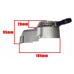 Jerk magneto starter mini pocket cross quad mini bike aluminum zebat