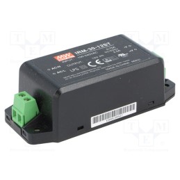 1 pcs x MEAN WELL - IRM-30-12ST - Power supply: switched-mode, for building in,modular, 30W, 12VDC