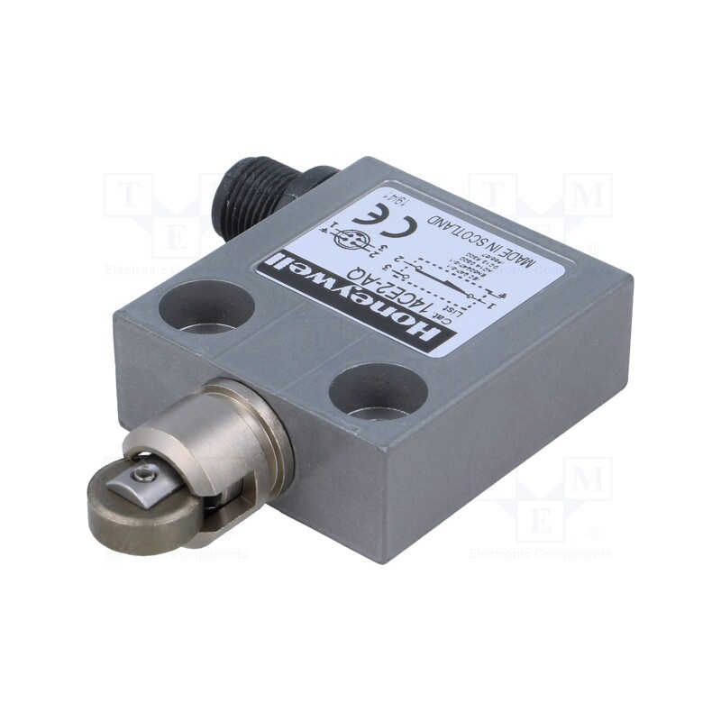 1 pcs x HONEYWELL - 14CE2-AQ - Limit switch, oblong metal roller Ø12,4mm, SPDT, 3A, max.250VAC
