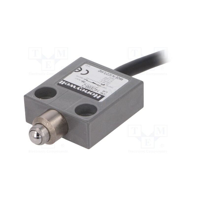 1 pcs x HONEYWELL - 14CE66-2 - Limit switch, pin plunger Ø8mm, SPDT, 5A, max.240VAC, max.28VDC