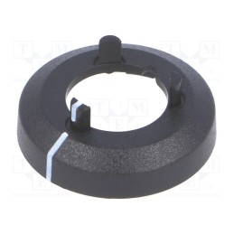 1 pcs x OKW - A7513010 - Nut cover with pointer, ABS, black, push-in, Ø: 17.5mm