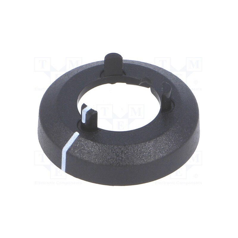 1 pcs x OKW - A7513010 - Nut cover with pointer, ABS, black, push-in, Ø: 17.5mm