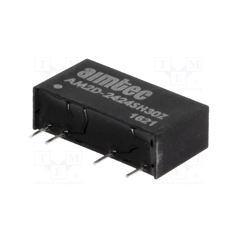 1 pcs x AIMTEC - AM2D-2424SH30Z - Converter: DC/DC, 2W, Uin: 21.6÷26.4V, Uout: 24VDC, Iout: 83mA, SIP7