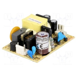 1 pcs x MEAN WELL - EPS-15-24 - Power supply: switched-mode, open, 15W, 120÷370VDC, 85÷264VAC