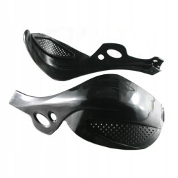 Hand guards, straight hand bars, universal, black