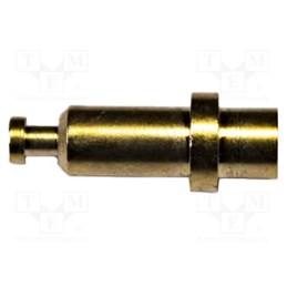 1 pcs x MUELLER ELECTRIC - BU-P3277 - Socket, 3mm banana, 5A, 1.5kVDC, gold-plated, on panel