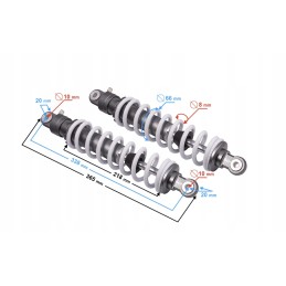 Mikilon 180 Bashan ATV front shock absorbers
