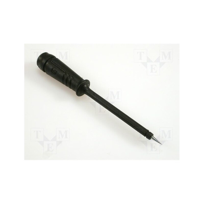 1 pcs x HIRSCHMANN T&M - PRUEF 2 SW - Probe tip, black, Tip diameter: 2mm, Socket size: 4mm, 60VDC, 50mΩ