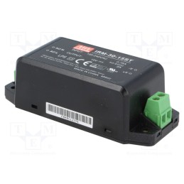 1 pcs x MEAN WELL - IRM-30-15ST - Power supply: switched-mode, for building in,modular, 30W, 15VDC